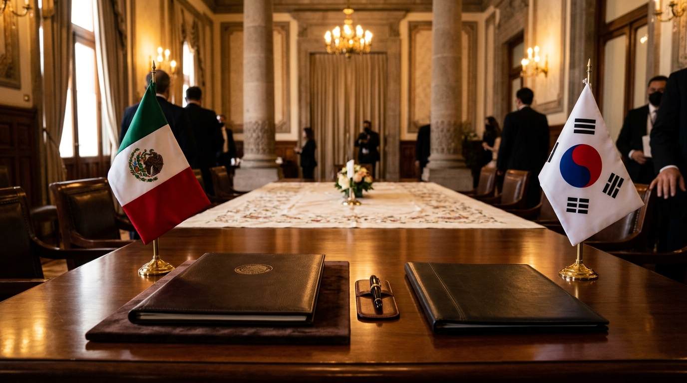 Palacio Nacional de México sede del anuncio del Plan México-Corea 2026-2030