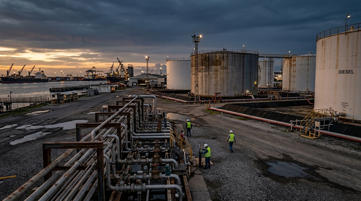 Terminal de almacenamiento de diésel en México, infraestructura clave ante un posible bloqueo
